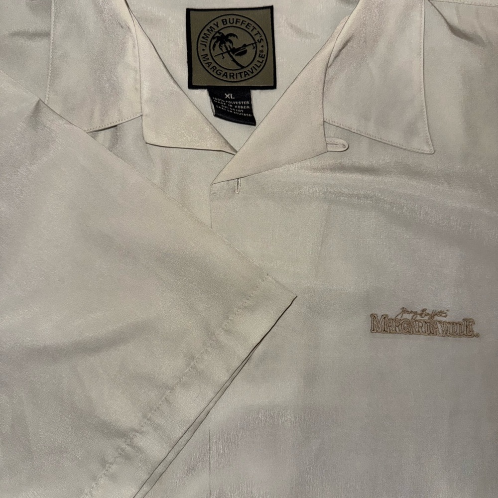 Margaritaville Men's Cream Button Down Shirt